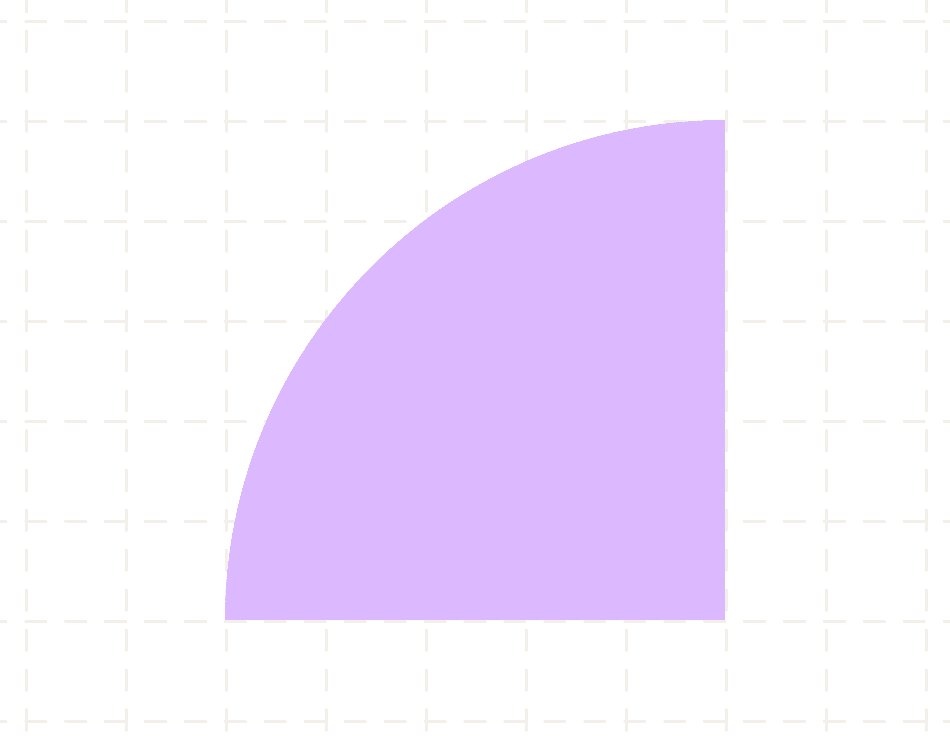 The core shape — a single quadrant