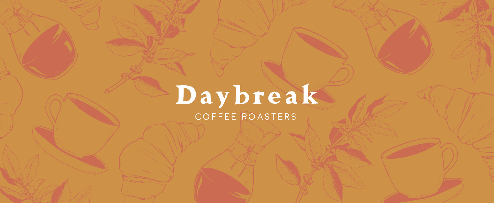 Daybreak illustrated cup — amber