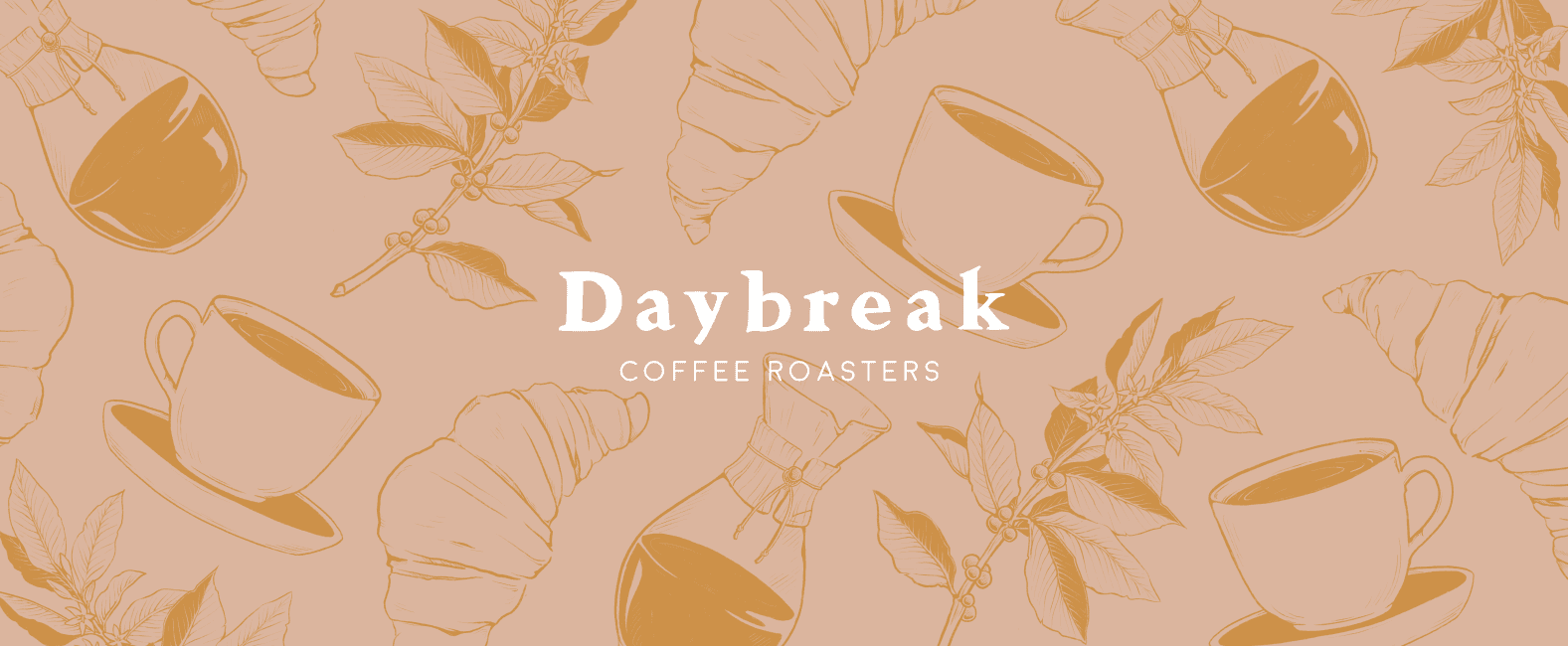 Daybreak illustrated cup — peach