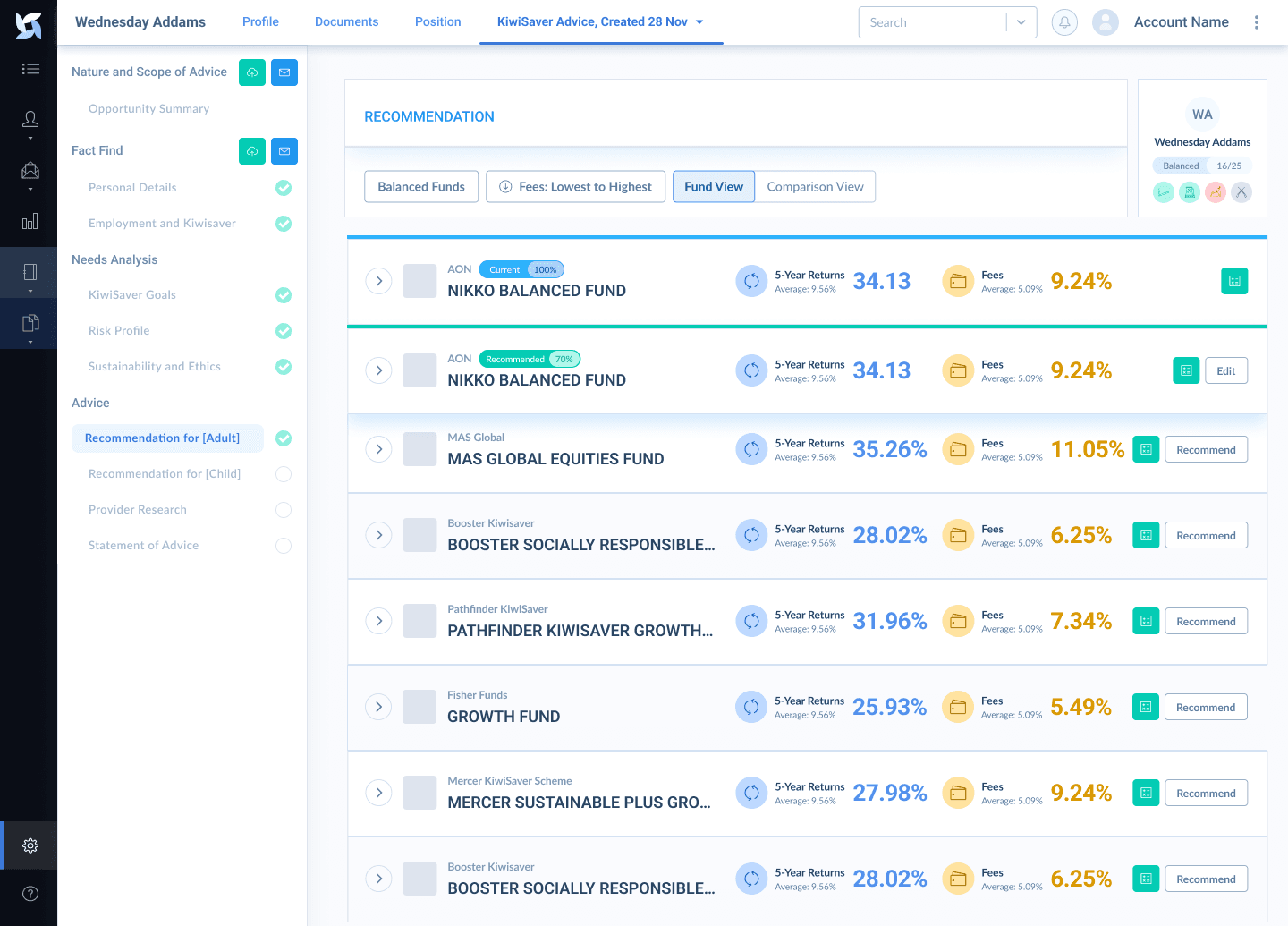 Sidebar Navigation
